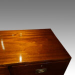 Edwardian mahogany military chest - Image 4