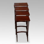Edwardian mahogany nest of 4 tables - Image 5