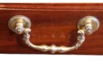 Edwardian mahogany panelled pedestal desk - Image 7