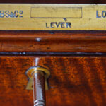 Edwardian mahogany paneled pedestal desk - Image 7