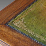 Edwardian mahogany paneled pedestal desk - Image 11