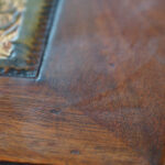 Edwardian mahogany paneled pedestal desk - Image 4