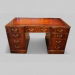 Edwardian mahogany partners desk