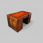 Edwardian mahogany partners desk - Image 13