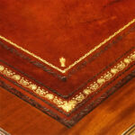Edwardian mahogany partners desk - Image 5