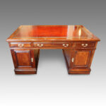 Edwardian mahogany partners desk Now Sold - Image 9