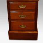 Edwardian mahogany pedestal desk 153cms wide - Image 3