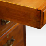 Edwardian mahogany pedestal desk 153cms wide - Image 4