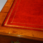 Edwardian mahogany pedestal desk 153cms wide - Image 7