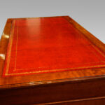 Edwardian mahogany pedestal desk 153cms wide - Image 9