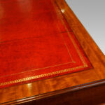 Edwardian mahogany pedestal desk 153cms wide - Image 8