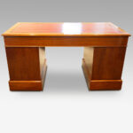 Edwardian mahogany pedestal desk 153cms wide - Image 13