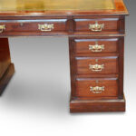 Edwardian mahogany pedestal desk Now Sold - Image 6