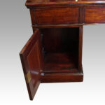 Edwardian mahogany pedestal desk - Image 7