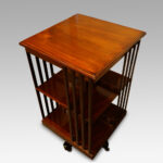 Edwardian mahogany revolving bookcase
