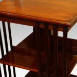 Edwardian mahogany revolving bookcase - Image 6
