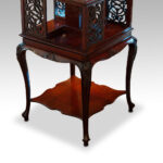 Edwardian mahogany revolving bookcase - Image 5