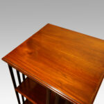 Edwardian mahogany revolving bookcase - Image 3