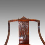 Edwardian mahogany revolving desk chair - Image 5