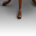 Edwardian mahogany revolving desk chair - Image 6