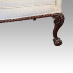 Edwardian mahogany wingback settee - Image 5
