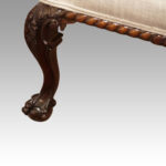 Edwardian mahogany wingback settee - Image 4