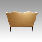 Edwardian mahogany wingback settee - Image 2