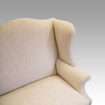 Edwardian mahogany wingback settee - Image 3