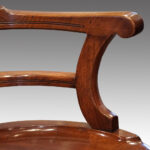 Edwardian mahogany swivel desk chair - Image 8