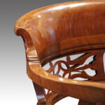 Edwardian mahogany swivel desk chair - Image 6