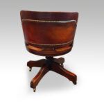 Edwardian mahogany swivel desk chair - Image 4