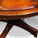 Edwardian mahogany swivel desk chair - Image 3