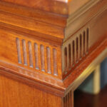 Edwardian narrow open bookcase - Image 9