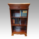 Edwardian narrow open bookcase - Image 10