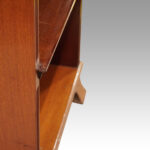 Edwardian narrow open bookcase - Image 3