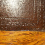 Edwardian oak pedestal desk - Image 4
