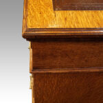 Edwardian oak pedestal desk - Image 9