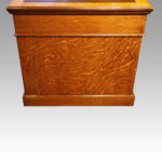 Edwardian oak pedestal desk - Image 6