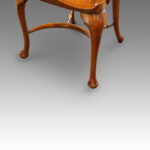 Edwardian oak and leather desk chair - Image 5