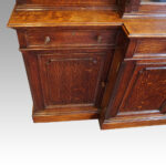 Edwardian oak breakfront bookcase - Image 3