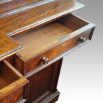 Edwardian oak breakfront bookcase - Image 10