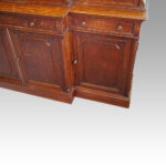 Edwardian oak breakfront bookcase - Image 9