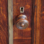 Edwardian oak breakfront bookcase - Image 4