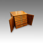 Edwardian oak collectors cabinet - Image 3