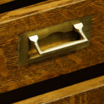 Edwardian oak collectors cabinet - Image 7