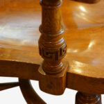Victorian oak desk chair - Image 2