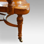 Victorian oak desk chair - Image 4