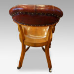 Victorian oak desk chair - Image 6