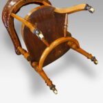 Victorian oak desk chair - Image 8