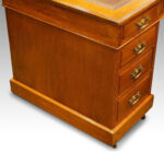 Edwardian large oak pedestal desk NOW SOLD - Image 9